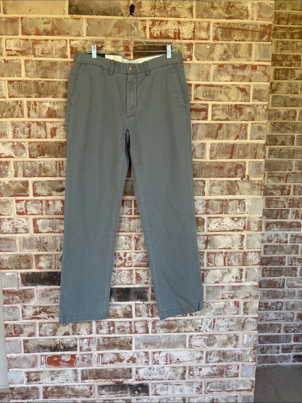 Ralph Lauren Men's Gray Classic Fit Straight Chinos